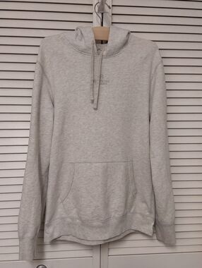 Reigning Champ Monogram Heather Light Grey Lightweight Hoodie